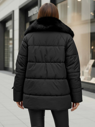 Geacă de femei neagra OZONEE JS/16M9185/392Z