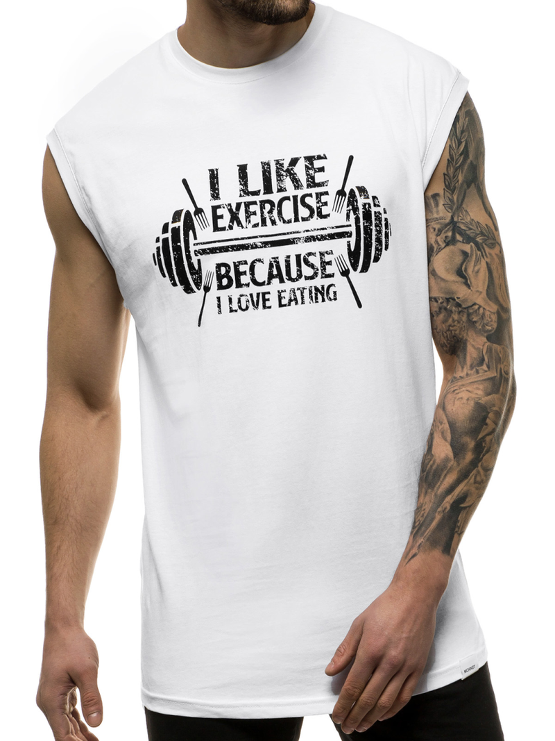 Maiou bărbați alb OZONEE MACH/M1210