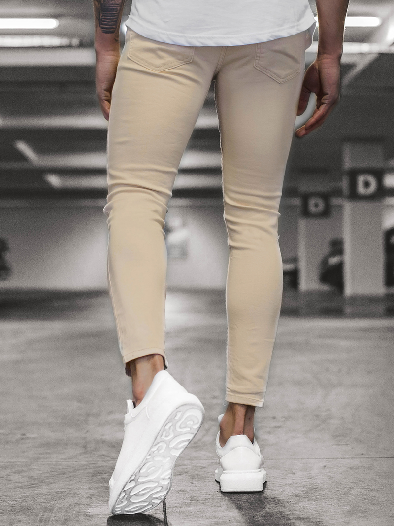 Blugi pentru barbati bej/A OZONEE DP/583