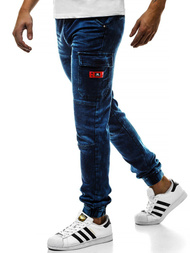 OZONEE RF/HY271 Pantaloni jogger bărbați albaștri