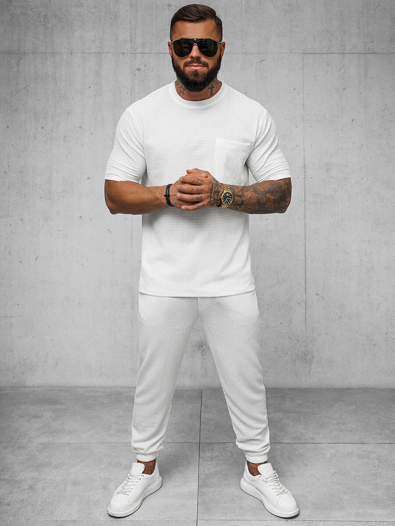 Tricou bărbați alb OZONEE O/Y960T