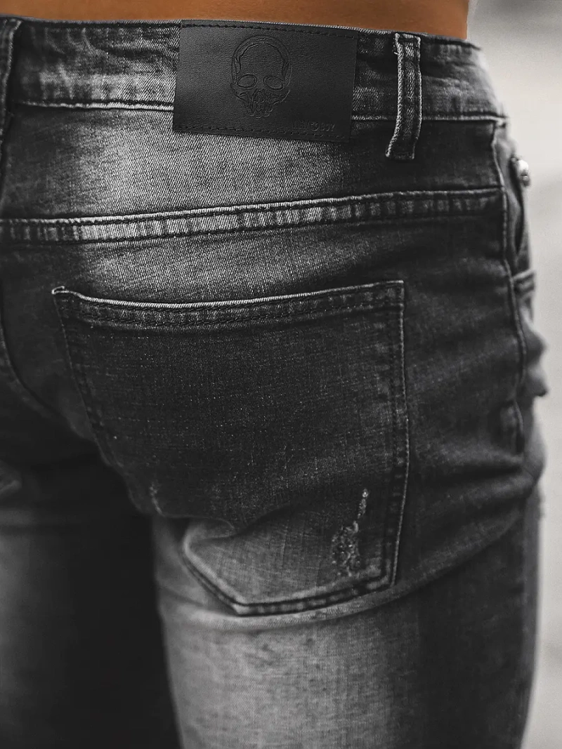 Blugi bărbaţi negri OZONEE NB/MP0126N