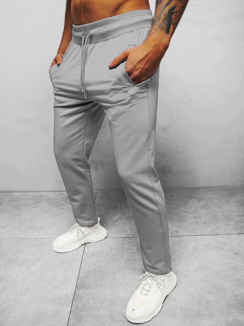 Pantaloni de trening bărbaţi gri B/18203022
