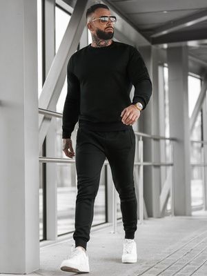 Compleu sport bărbaţi negru OZONEE JS/68C10380/3Z