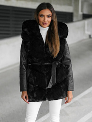 Geacă de femei neagra OZONEE JS/11Z8090Z