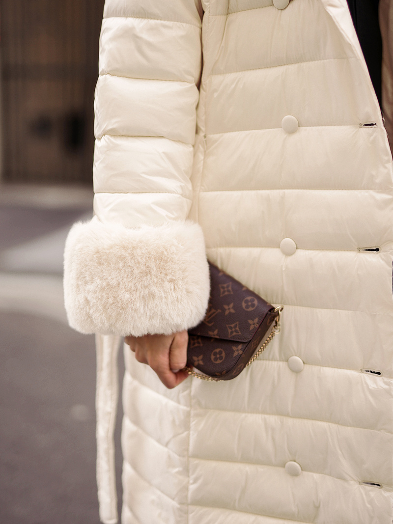 Palton de femei bej OZONEE JS/5M3160/254/BZ