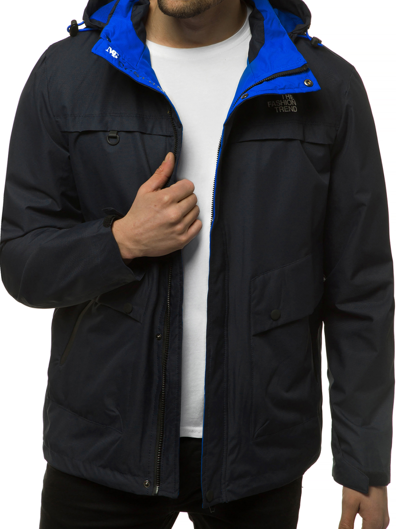 Jachetă de primăvară bărbați albastru marin OZONEE MG/2510