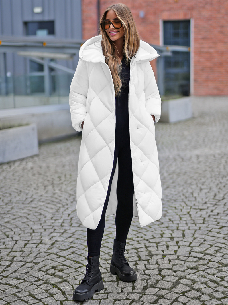 Geacă de femei alb OZONEE JS/5M3173/281Z