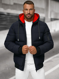 Geacă parka bărbați bleumarin OZONEE JS/31M5003Z