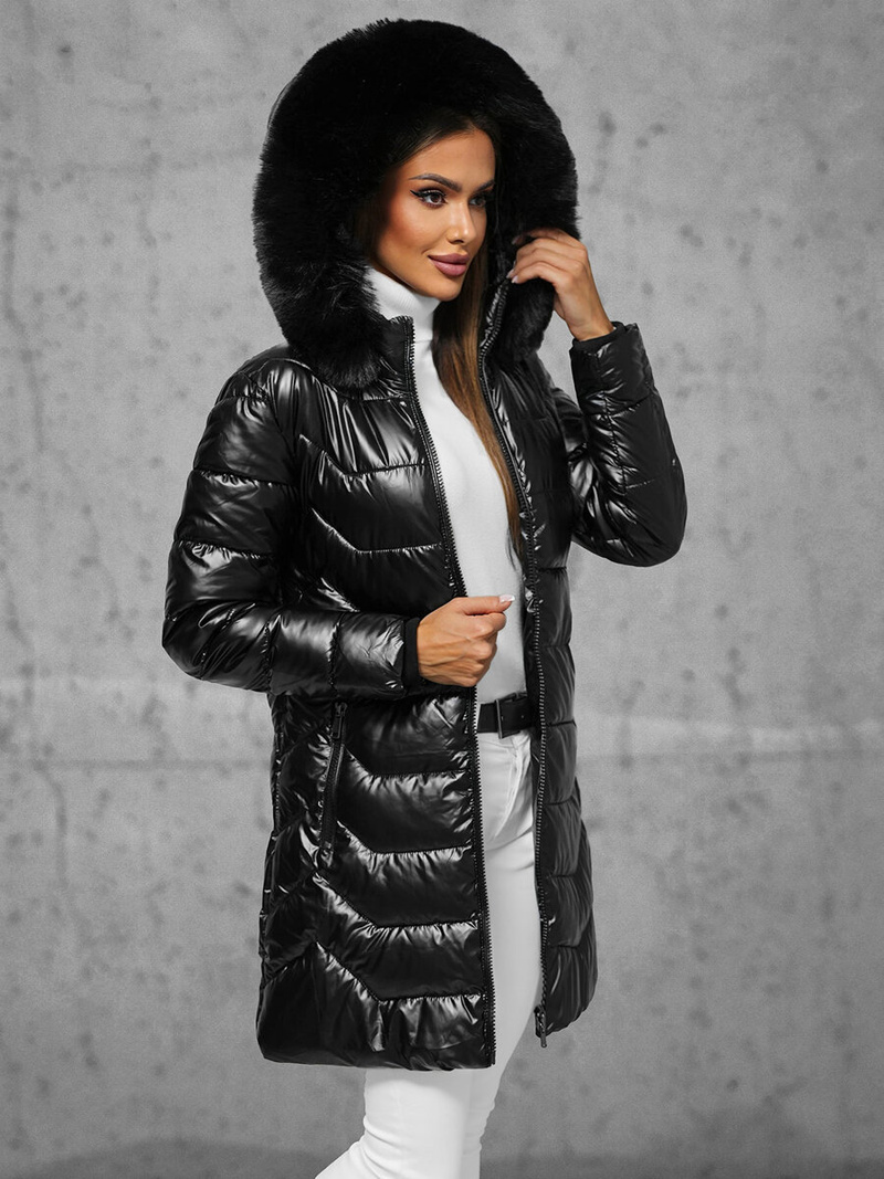 Geacă de femei neagra OZONEE JS/16M9122/392