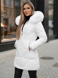 Geacă de femei alb OZONEE JS/16M9099/281Z