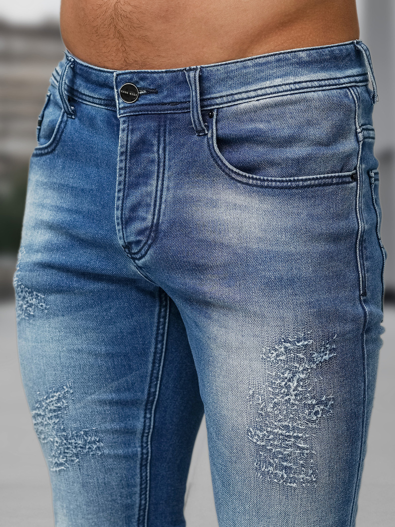 Blugi barbati albaștri OZONEE NB/MP0009BZ