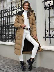 Geacă de femei camel OZONEE JS/5M3178/84Z