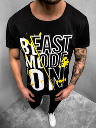 Tricou bărbați neagră OZONEE JS/KS1949Z