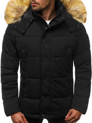 Jachetă bărbați neagră OZONEE JD/336