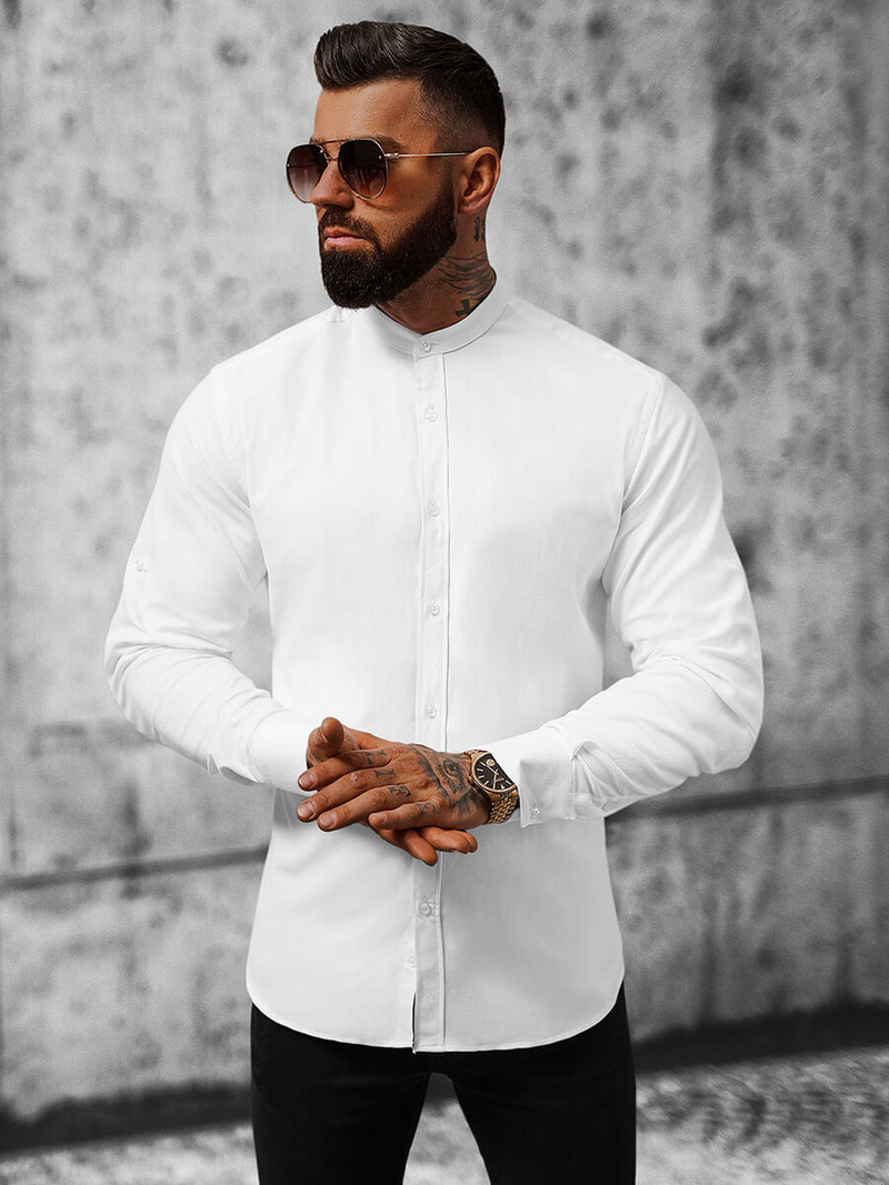 Cămașă bărbați albă OZONEE O/V07