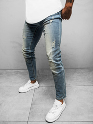 Blugi pentru barbati albaștri deschis OZONEE NB/MP0016BC