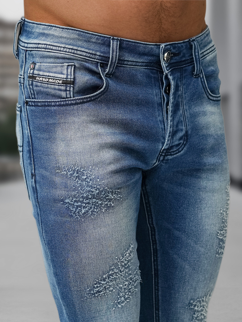 Blugi barbati albaștri OZONEE NB/MP0009BZ