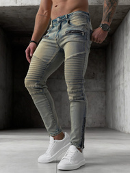 Blugi bărbaţi albaștri OZONEE O/EM8886