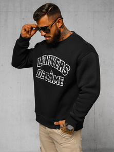 Bluză oversize neagră OZONEE O/SWE23055