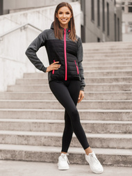 Jachetă femei negru OZONEE JS/KSW4002Z