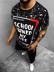 Tricou bărbați negru OZONEE JS/KS1978Z