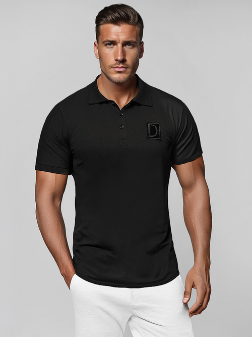 Tricou polo bărbați negru OZONEE NB/MT3105Z