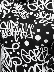 Tricou bărbați negri OZONEE JS/8T1216/3