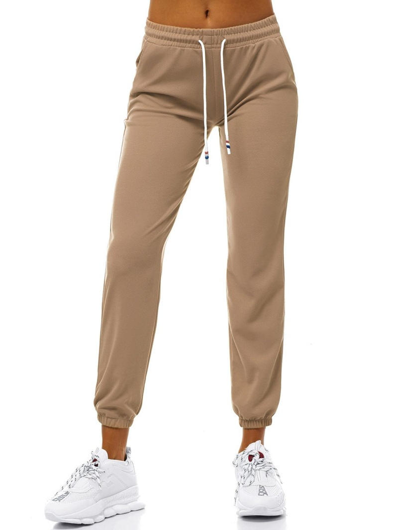 Pantaloni de training femei bej OZONEE JS/1020/B8