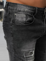 Blugi bărbaţi negri OZONEE NB/MP0142NZ