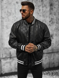 Jachetă bărbați neagră OZONEE O/3A172