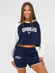 Trening dama doua piese bleumarin -alb OZONEE JS/M58631AB