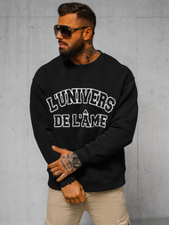 Bluză oversize neagră OZONEE O/SWE23055