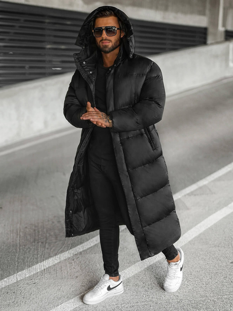 Geacă de iarnă bărbați neagră OZONEE O/M3202Z