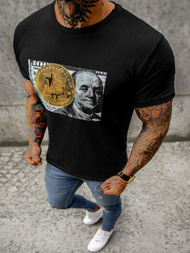 Tricou bărbați negru OZONEE O/BL2260