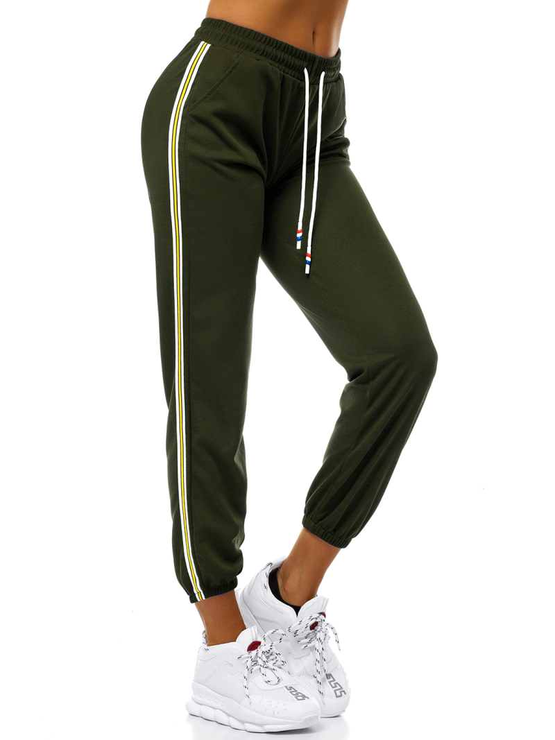 Pantaloni de training femei kaki OZONEE JS/1020/B7