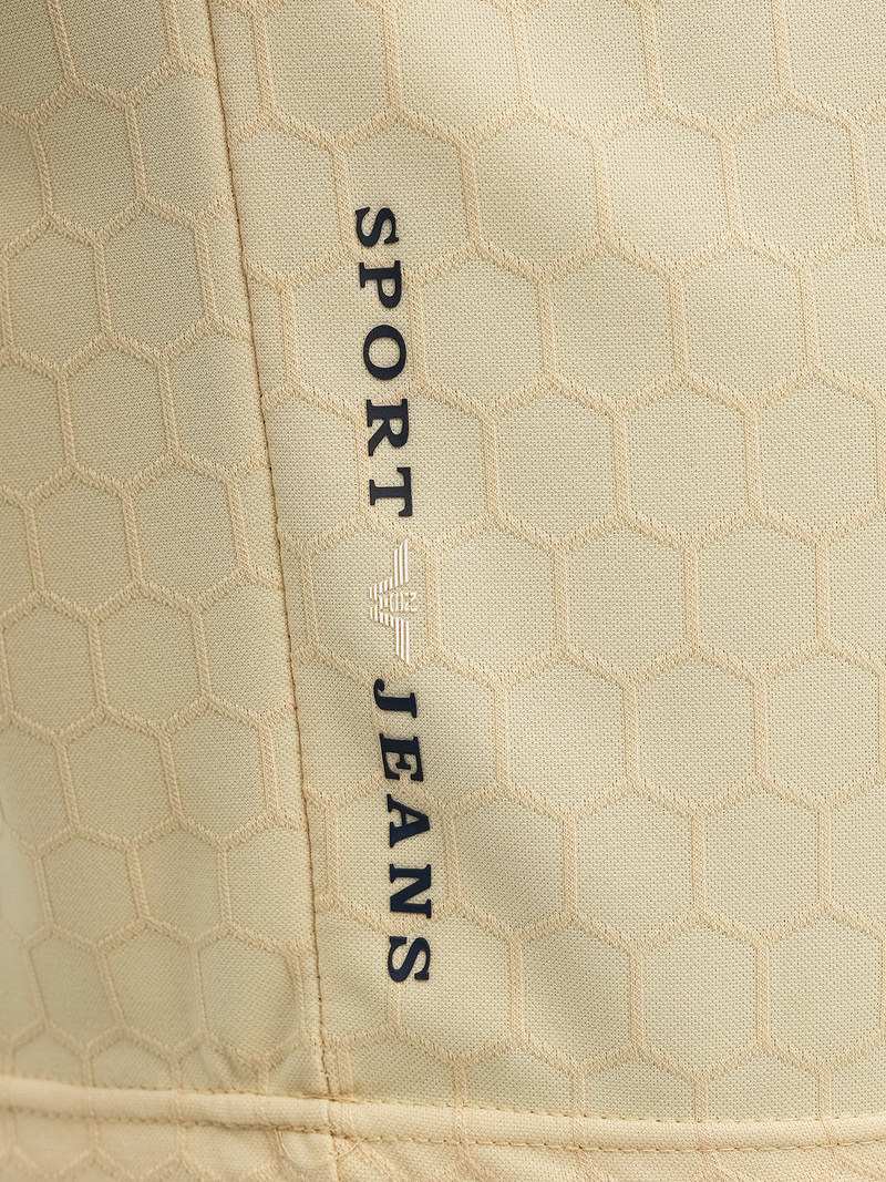 Tricou polo bărbați bej OZONEE O/QQ922