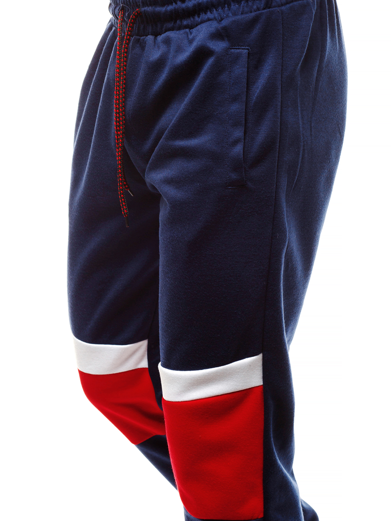 Pantaloni de trening bărbaţi albastru marin OZONEE JS/JZ11010