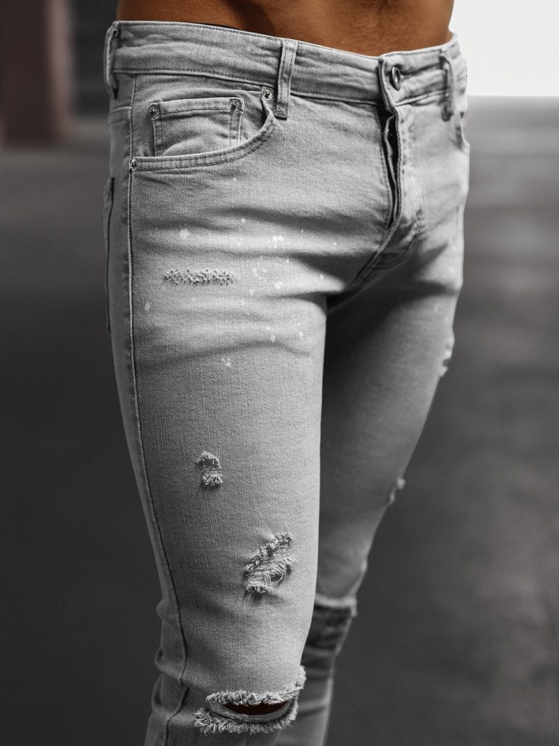 Blugi bărbaţi gri OZONEE O/WE1090