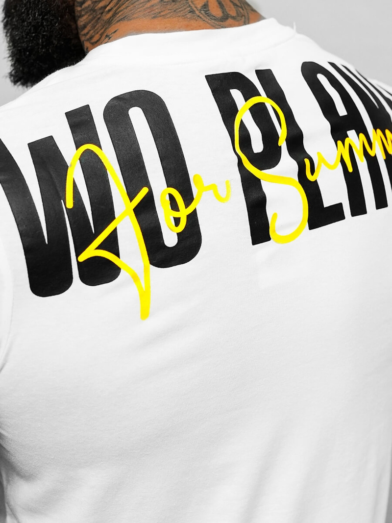 Tricou bărbați alb OZONEE O/T1277/1