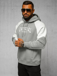 Hanorac gri OZONEE O/SWE23027Z