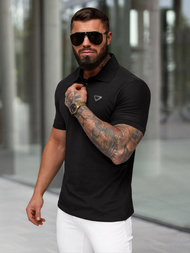 Tricou polo bărbați negru OZONEE NB/MT3122