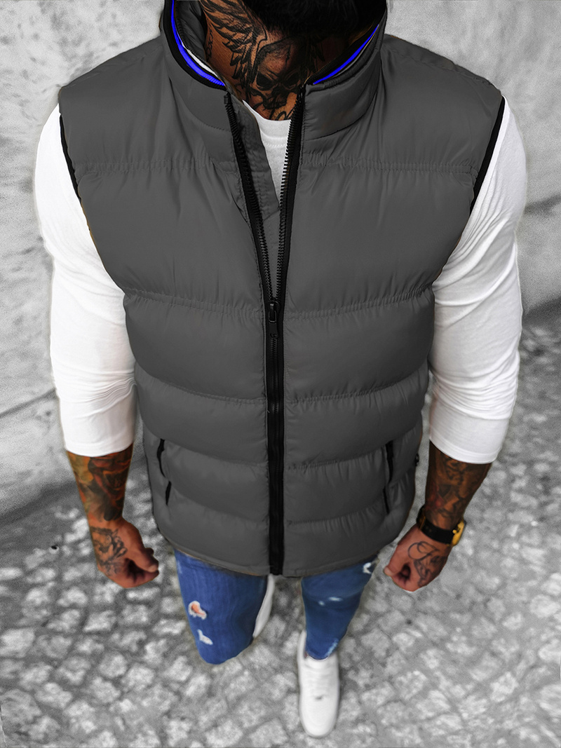 Vestă bărbați gri OZONEE N/7131