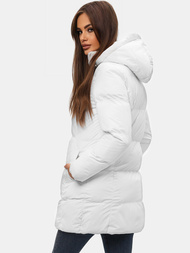 Geacă de iarnă damă albă OZONEE JS/5M722/281