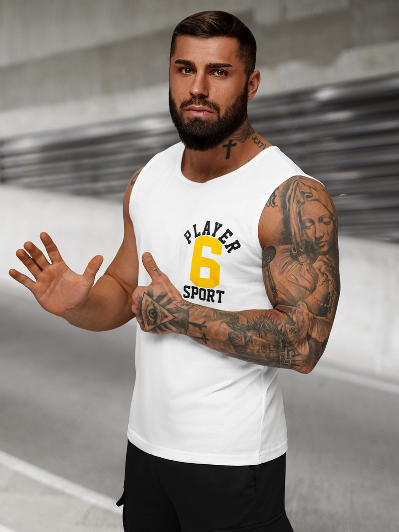 Maiou bărbați alb OZONEE JS/8B1717/1Z