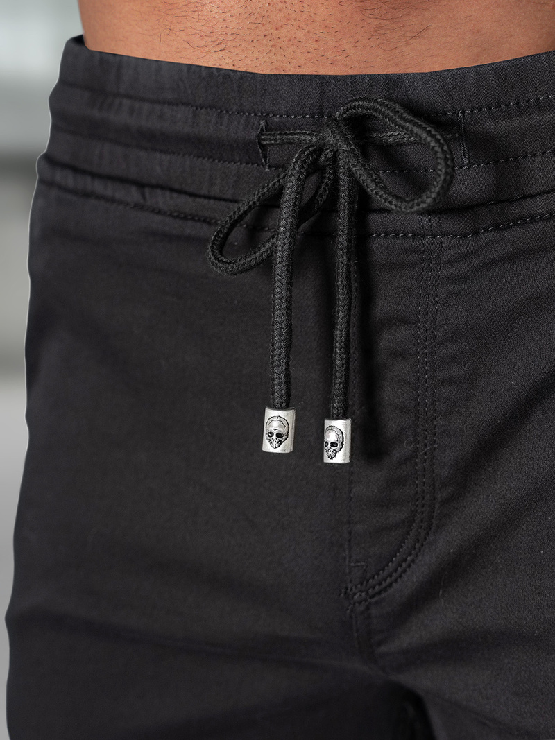 Pantaloni scurti chino bărbați negri OZONEE NB/MP0266NZ