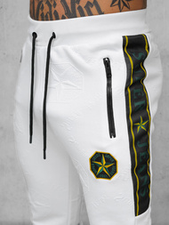 Compleu sport bărbaţi alb OZONEE O/FF3562AB