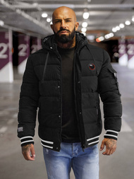 Geacă bărbați neagră OZONEE JS/57M7501/392