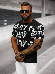 Tricou bărbați negru OZONEE O/8T1280/3