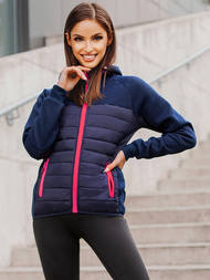 Jachetă femei albastru marin OZONEE JS/KSW4002Z